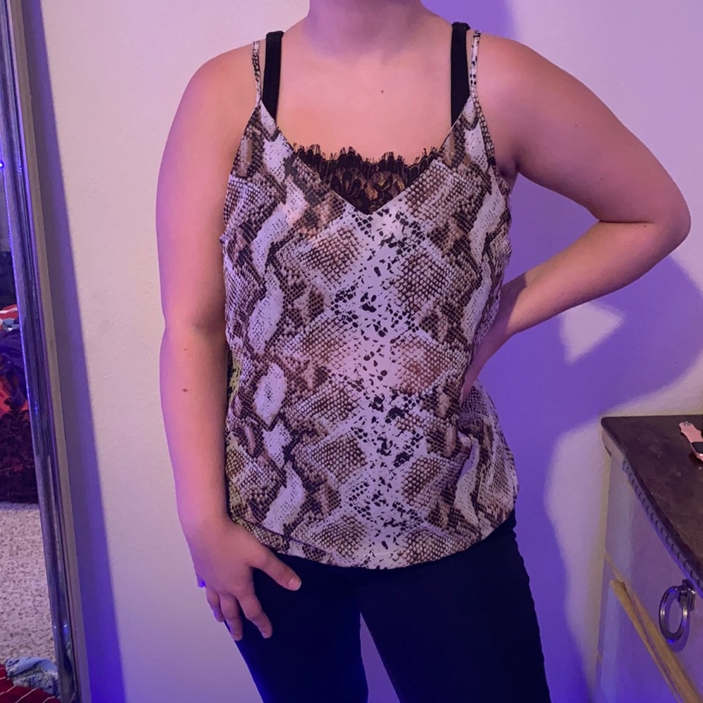 Animal print tank top!